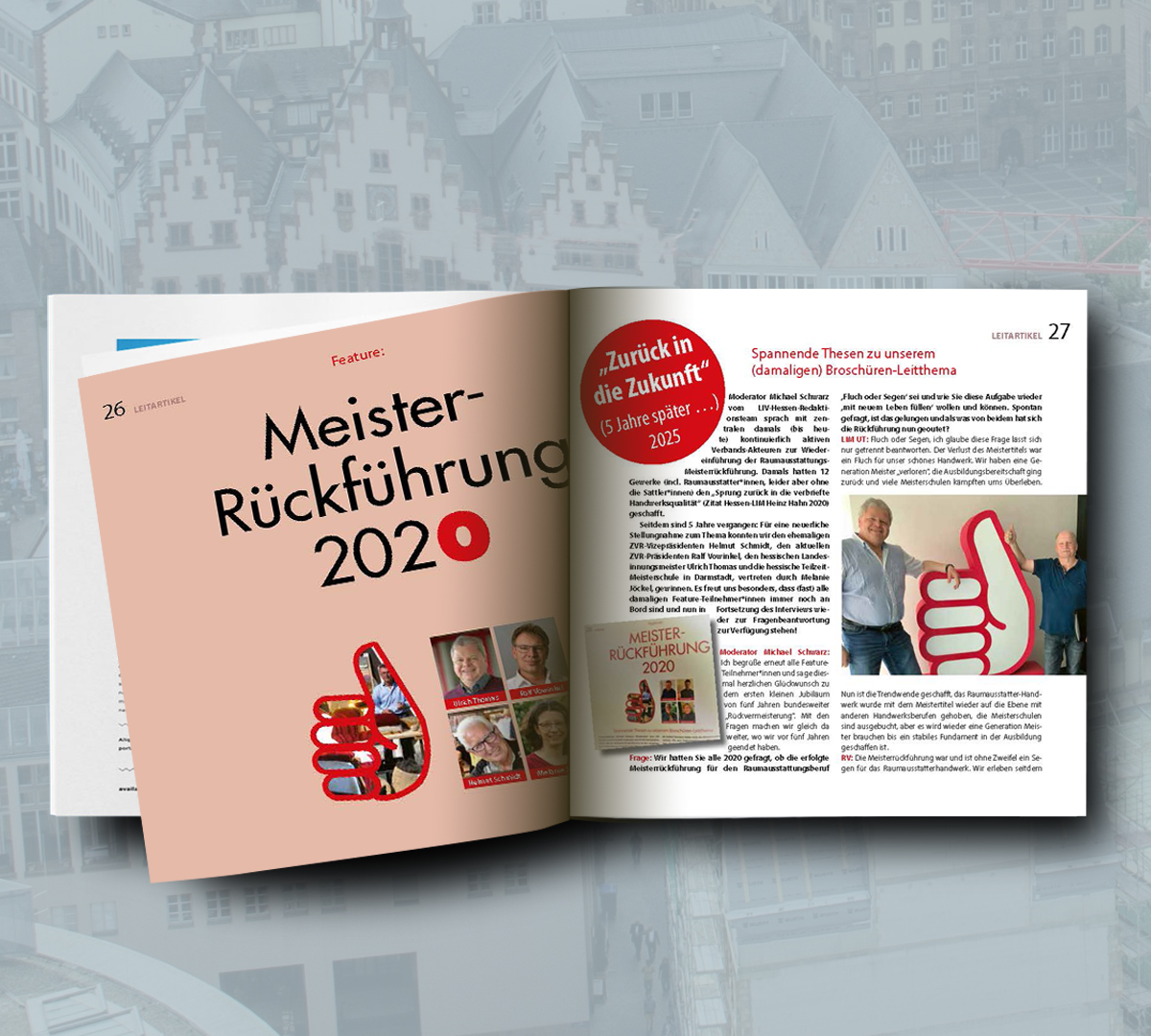 Editorialdesign für einen Jahresbericht